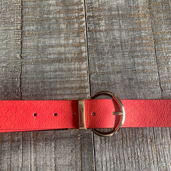 NWT, Red Express Snake Skin Belt - Picture 2 of 3